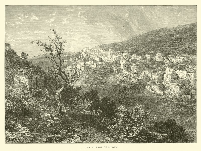The Village of Siloam by English School