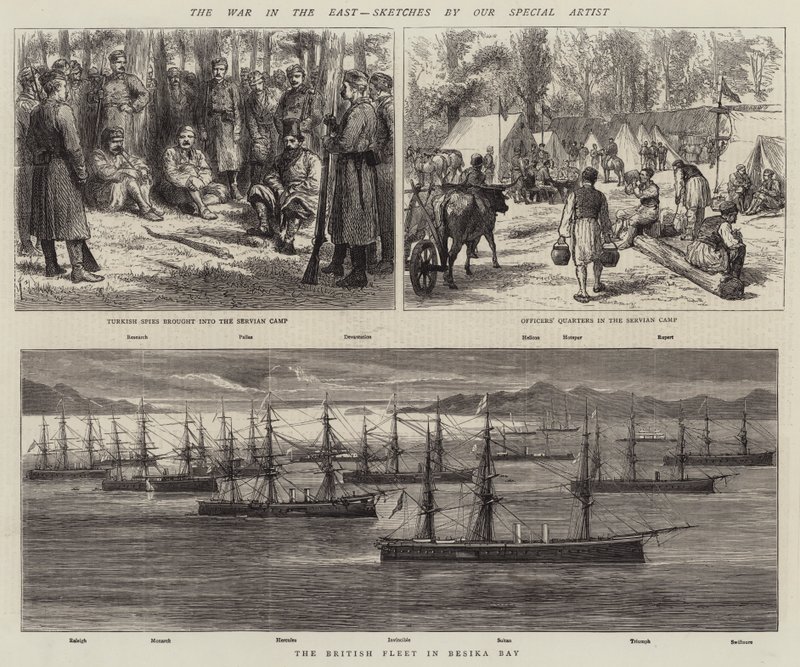 The War in the East (engraving) by English School