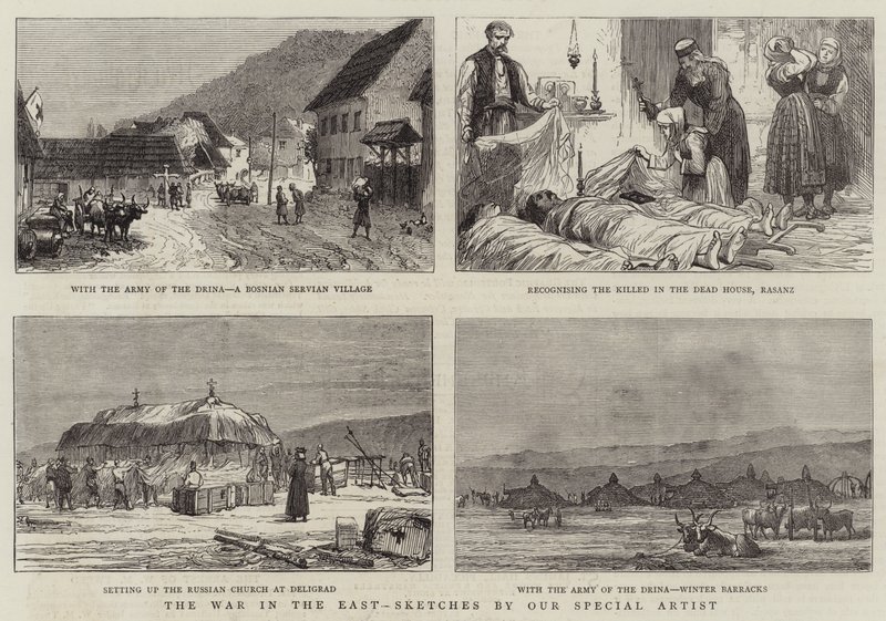 The War in the East (engraving) by English School