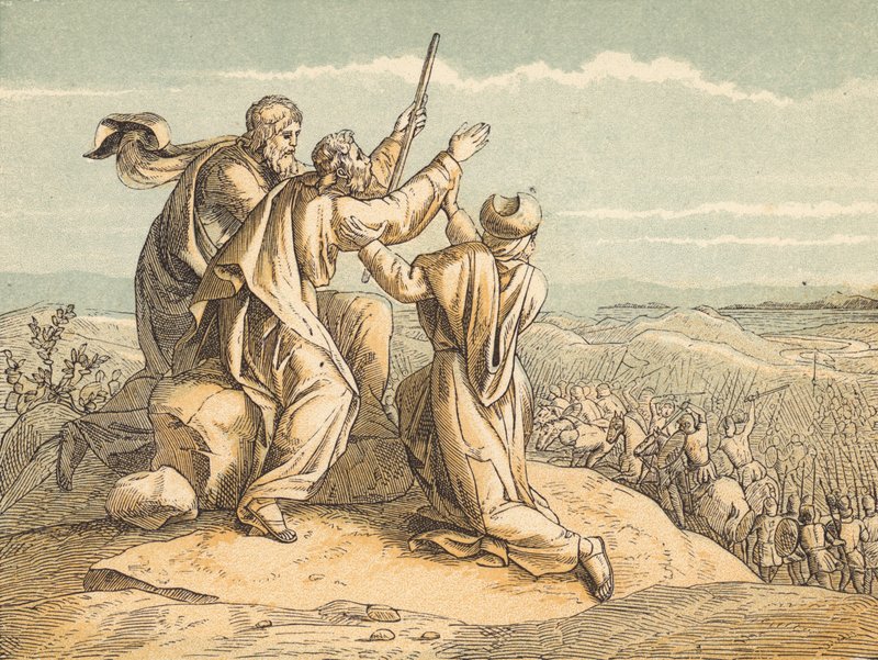 The War with Amalek by English School