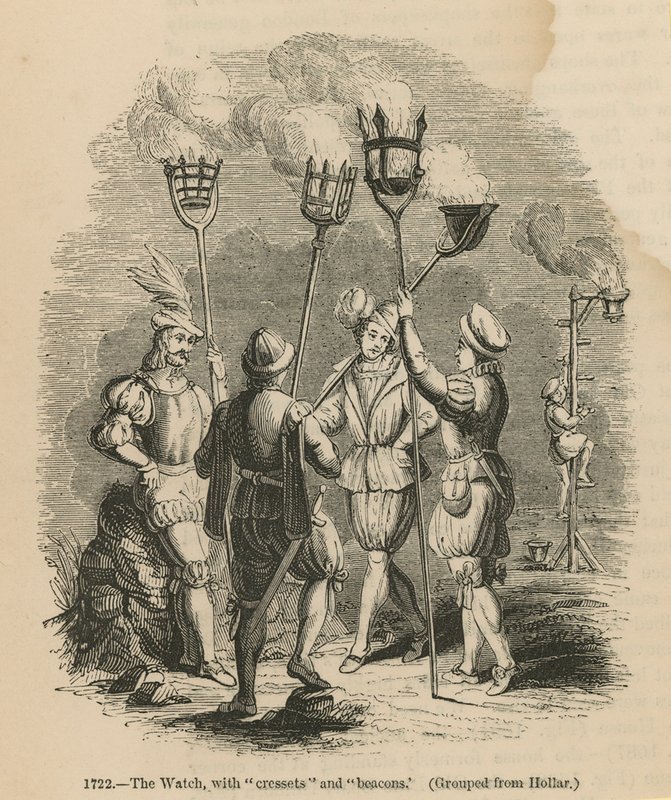 The Watch with Cressets and Beacons by English School