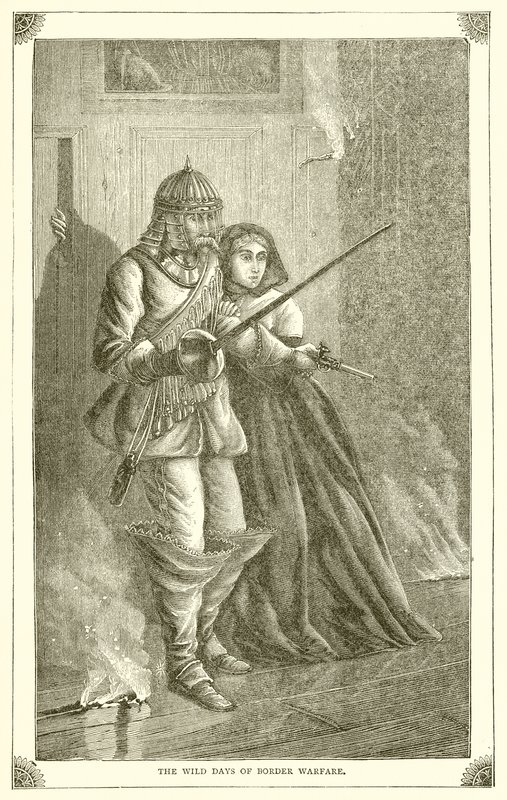The Wild Days of Border Warfare by English School