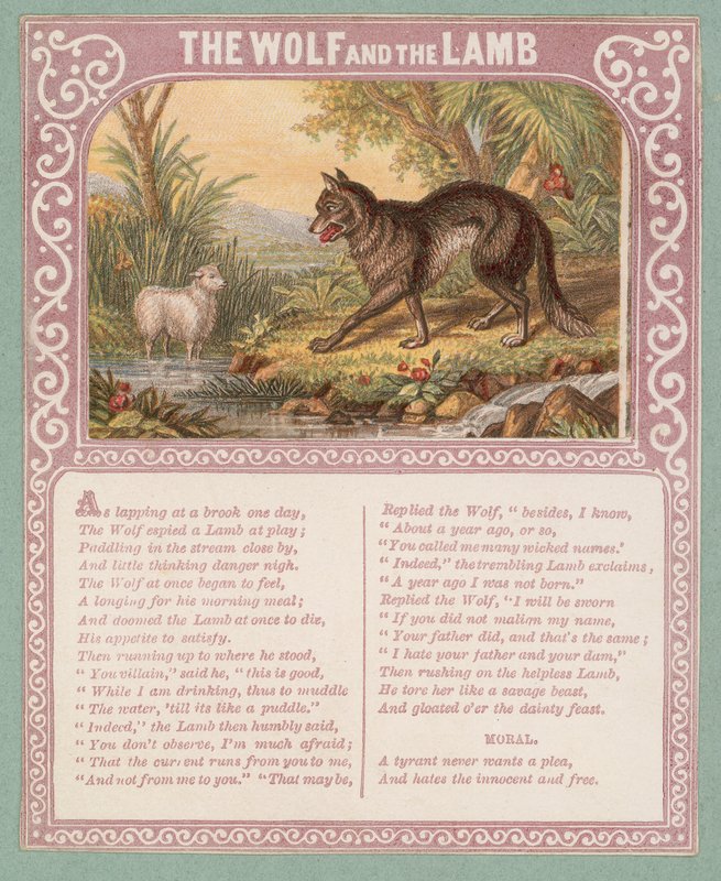 The Wolf And The Lamb by English School