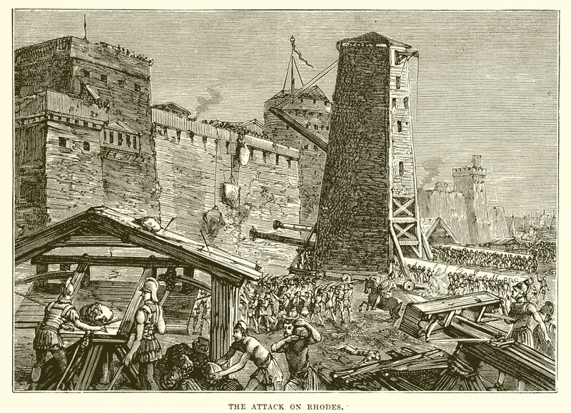 The Attack on Rhodes by English School