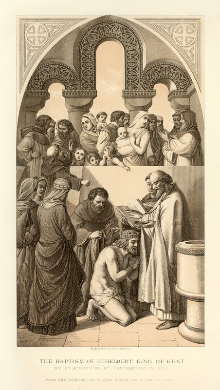 The Baptism of Ethelbert King of Kent by English School