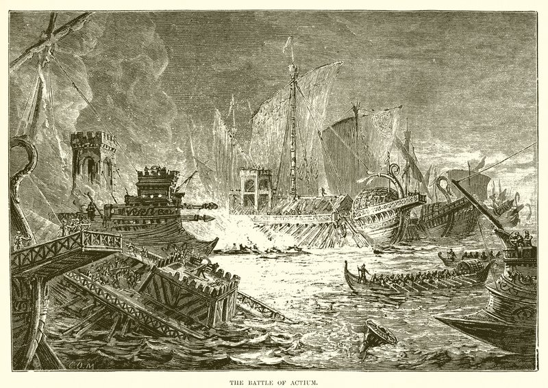 The Battle of Actium by English School