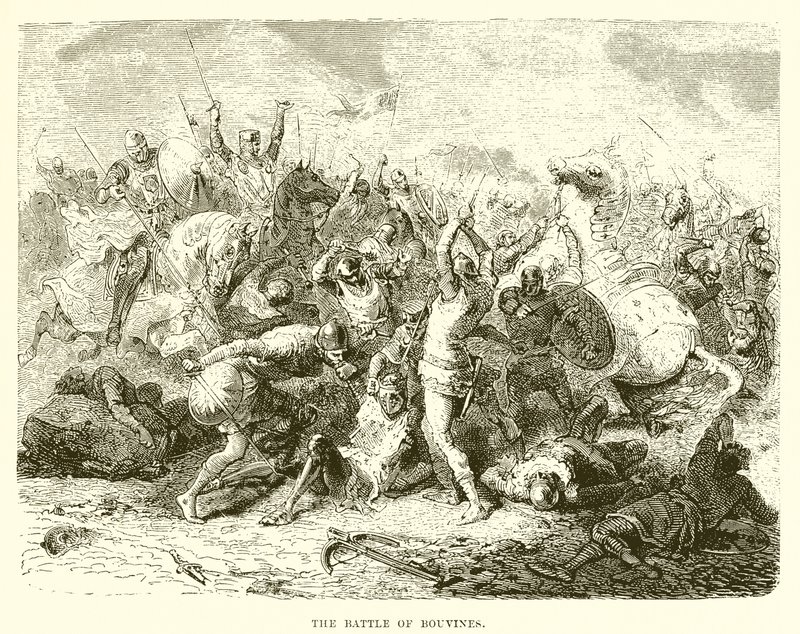 The Battle of Bouvines by English School