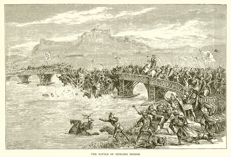 The Battle of Stirling Bridge by English School