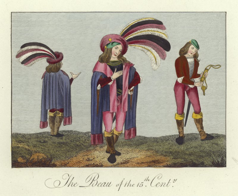 The Beau of the 15th Century by English School