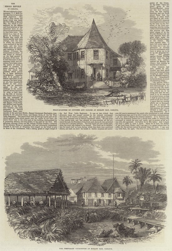 The black Revolt in Jamaica by English School
