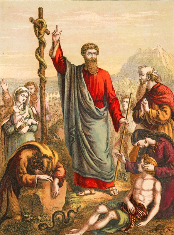 The Brazen Serpent by English School