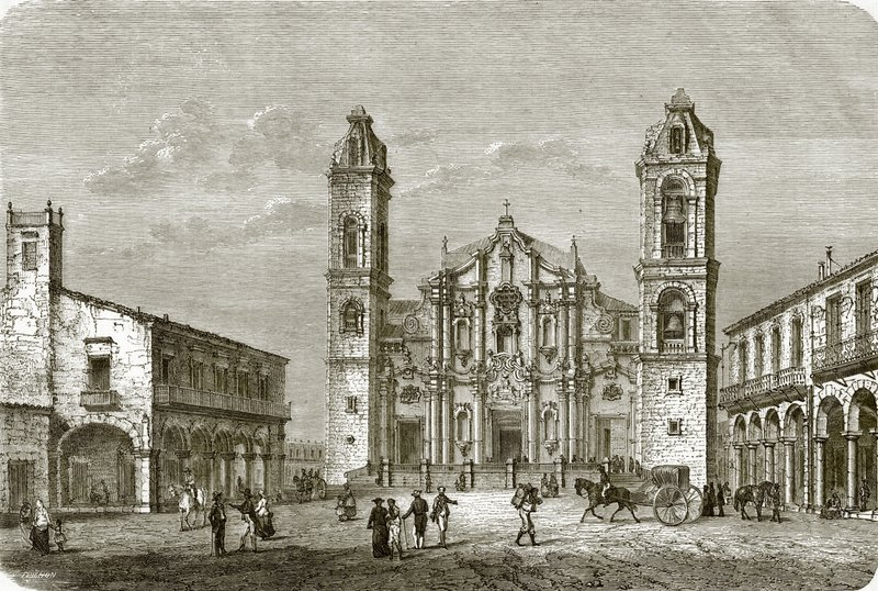 The cathedral of Havana by English School