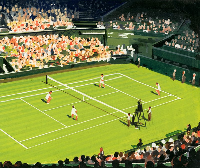 The Centre Court at Wimbledon by English School