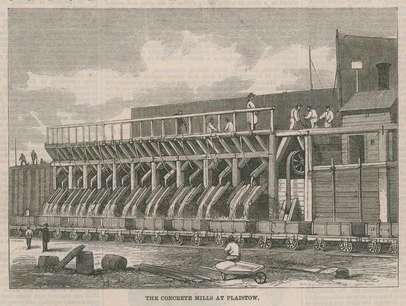 The Concrete Mills at Plaistow by English School