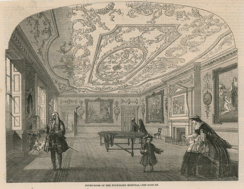 The Court Room of the Foundling Hospital by English School