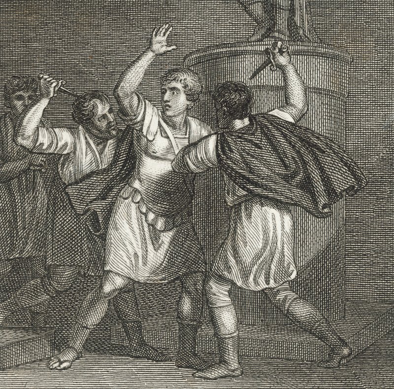 The Death of Julius Caesar by English School