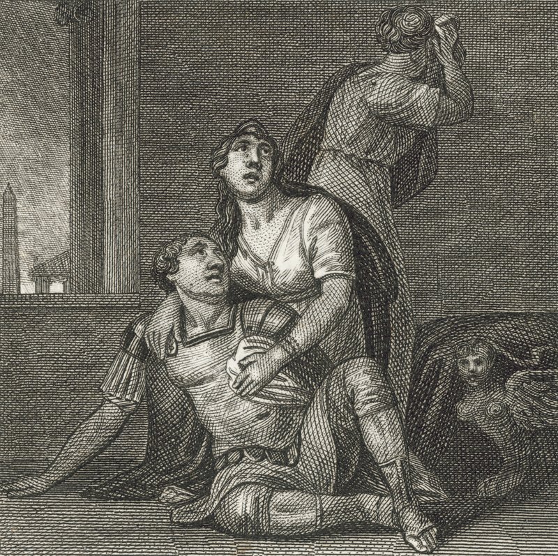 The Death of Marc Antony by English School