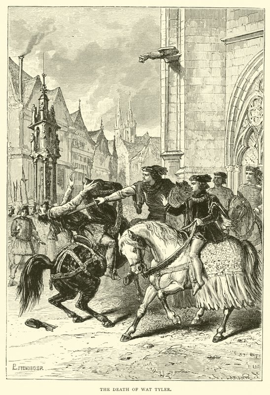 The death of Wat Tyler by English School