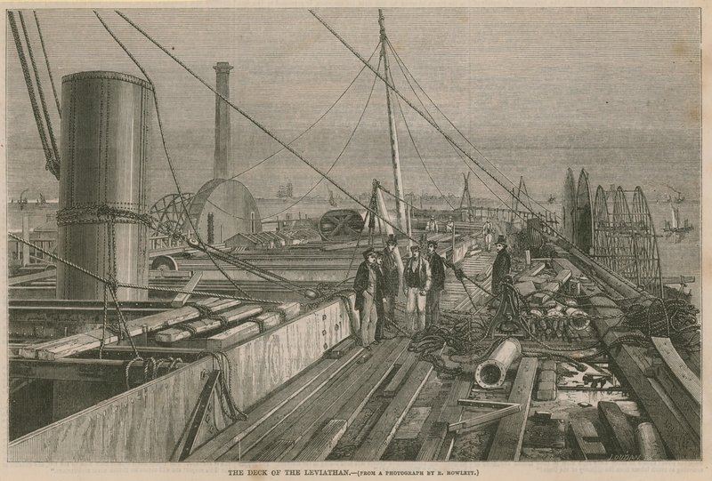 The deck of the Leviathan by English School