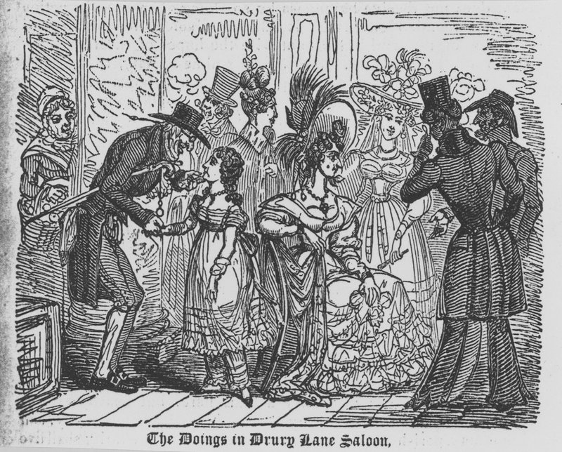 The Doings in a Drury Lane Saloon by English School