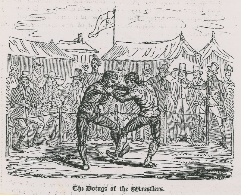 The Doings of the Wrestlers by English School