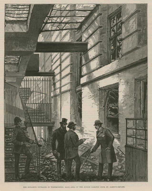 The Dynamite Outrages in Westminster by English School