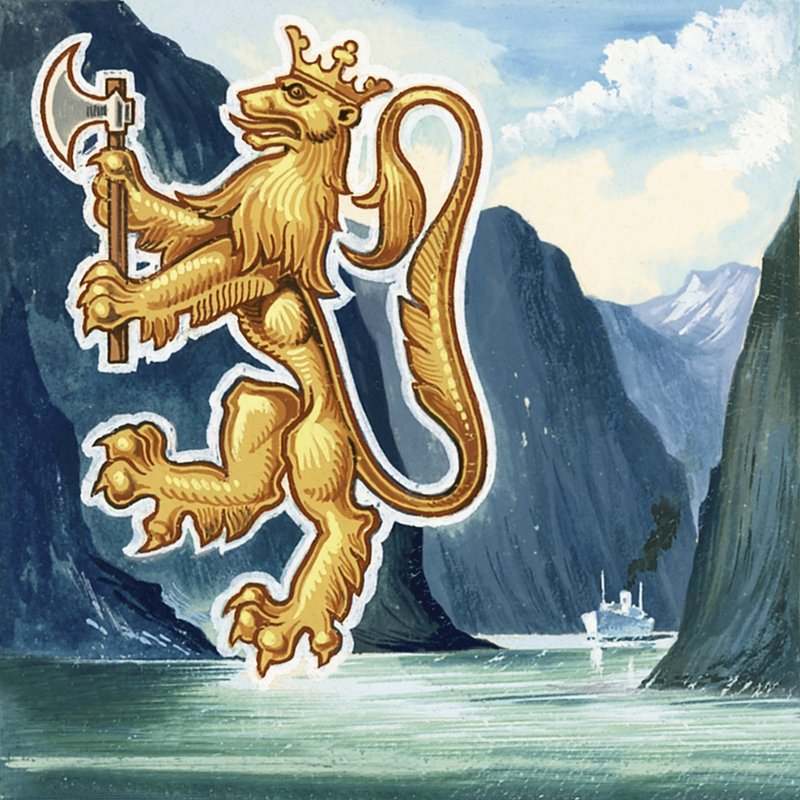 The Emblem of Norway by English School