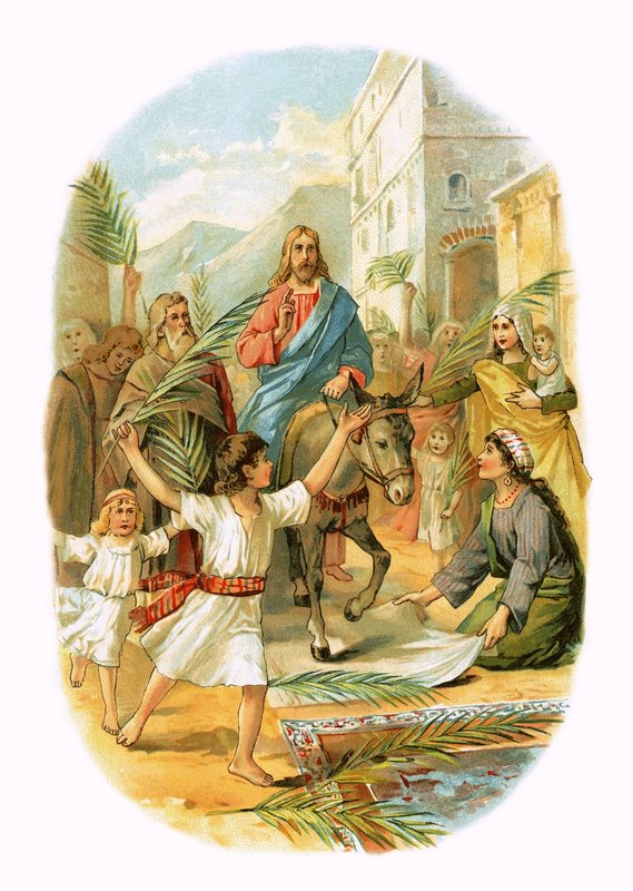 The Entry into Jerusalem by English School