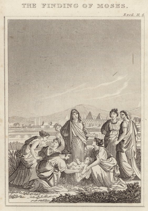 The finding of Moses by English School