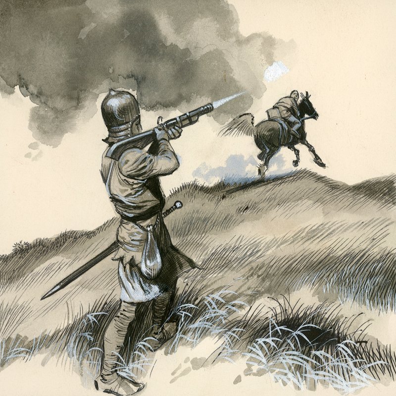 The First Pistols, Called Match-locks by English School