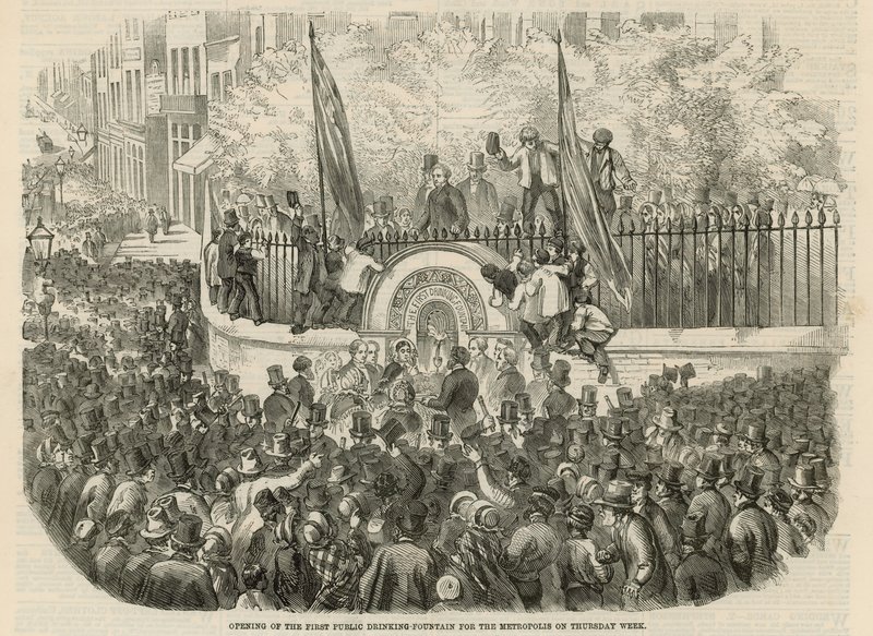 The First Public Drinking Fountain by English School