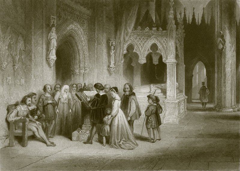 The First Reading of the English Bible by English School