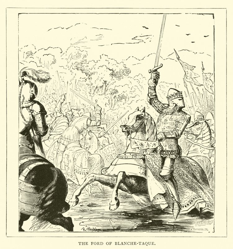 The ford of Blanche-taque by English School