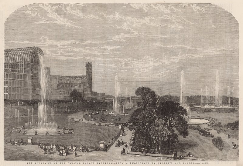 The Fountains at the Crystal Palace by English School