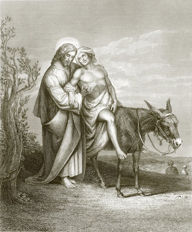The Good Samaritan by English School