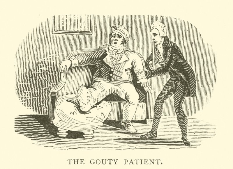 The Gouty Patient by English School