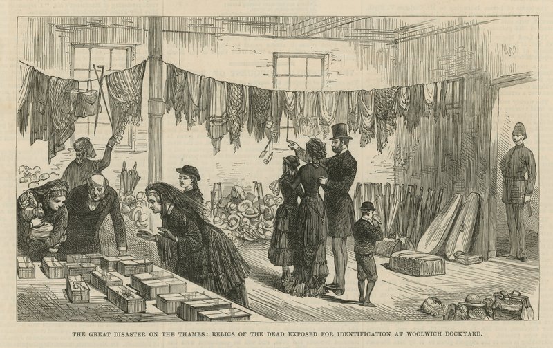The Great Disaster on the Thames by English School