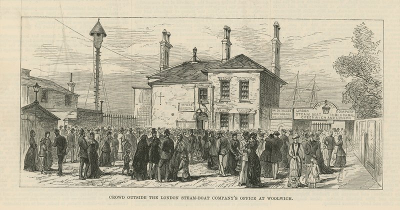 The Great Disaster on the Thames by English School