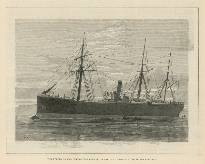 The Great Disaster on the Thames by English School