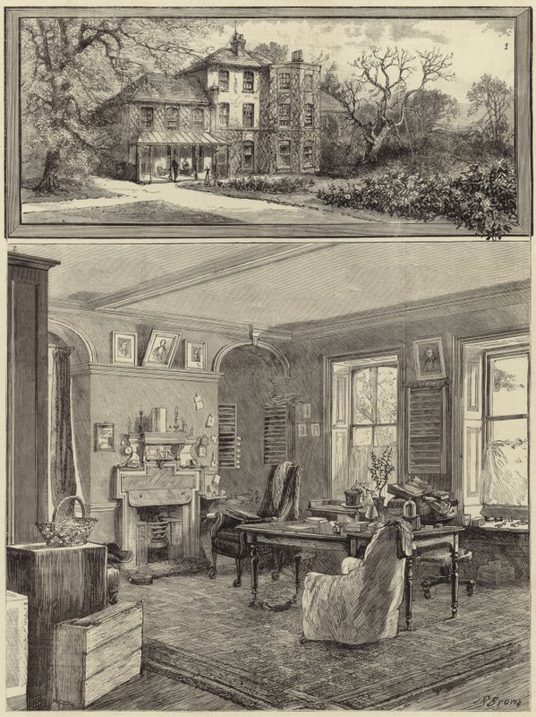 The Home of the Late Charles Darwin by English School