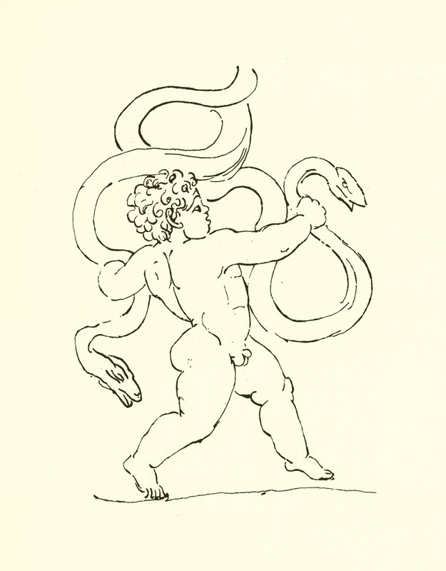 The Infant Hercules by English School