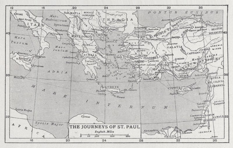 The Journeys of St Paul by English School