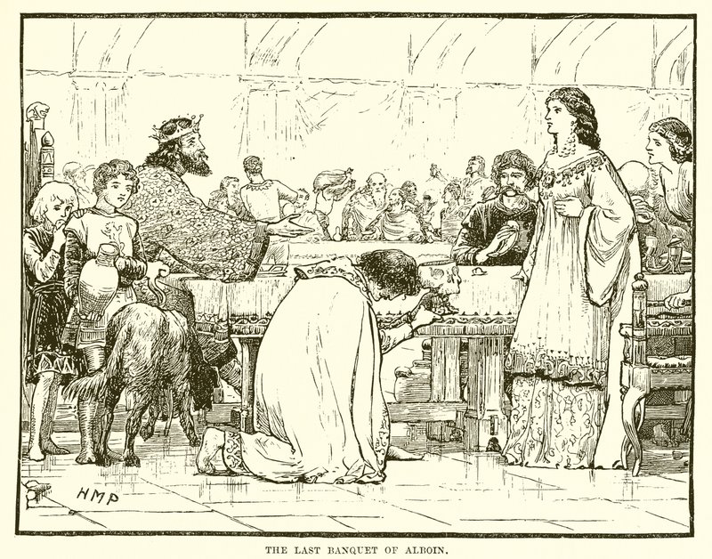 The Last Banquet of Alboin by English School
