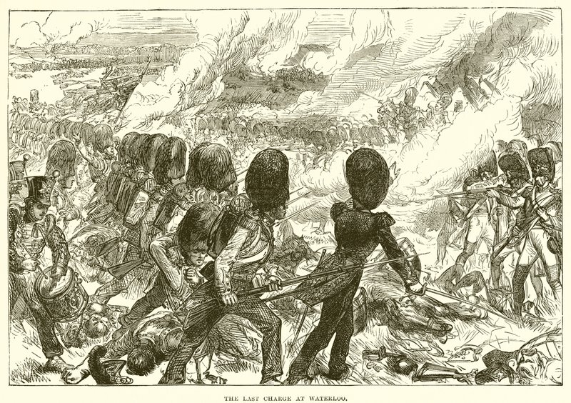 The Last Charge at Waterloo by English School