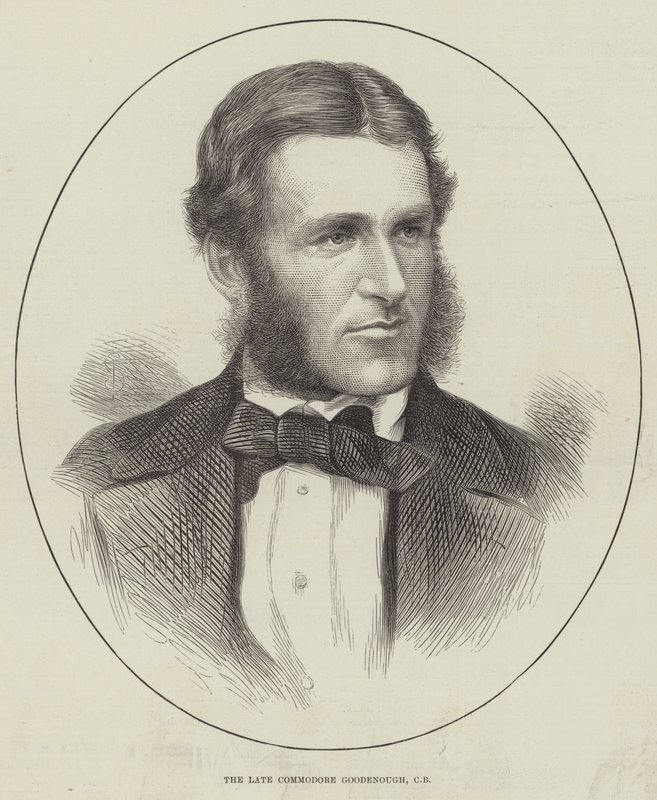 The late Commodore Goodenough, CB by English School