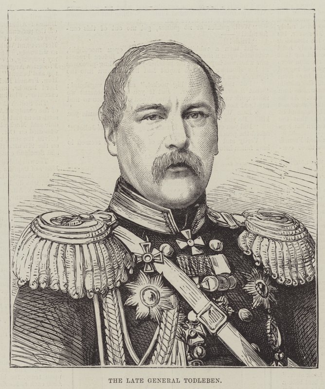 The late General Todleben by English School