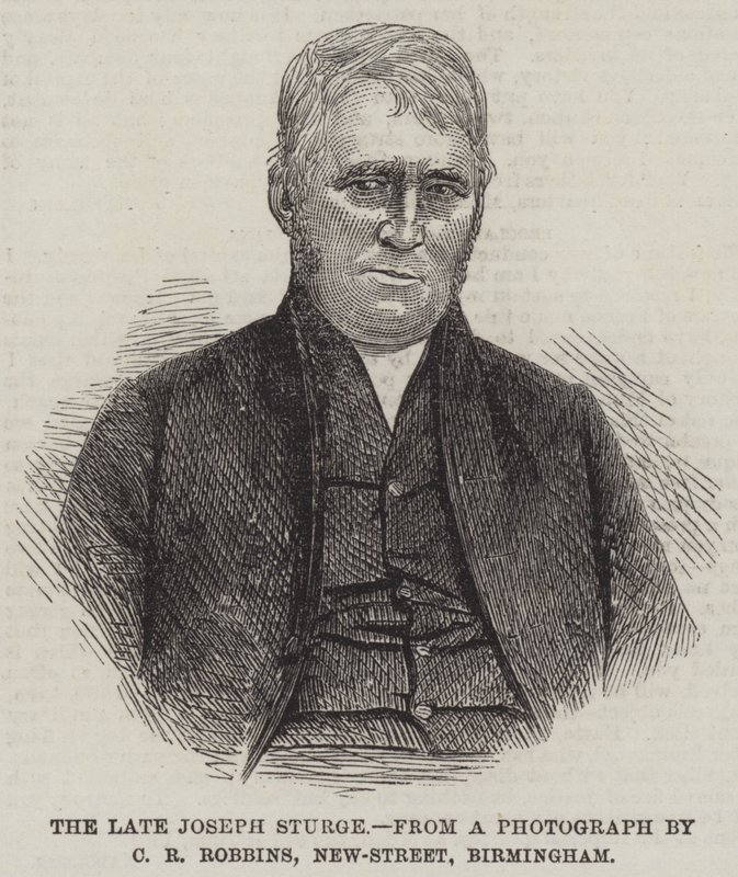 The late Joseph Sturge by English School