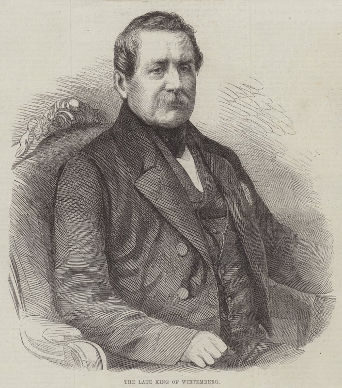 The late King of Wirtemberg by English School