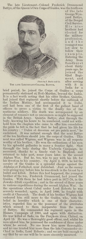 The late Lieutenant-Colonel Battye by English School