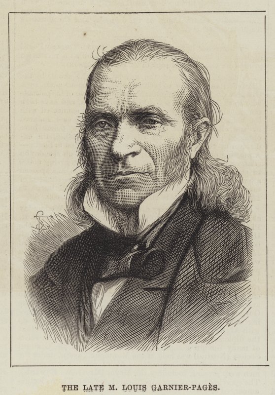 The late M Louis Garnier-Pages by English School